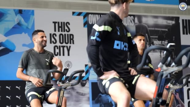 Bernardo nutmegs Haaland as City train for Southampton